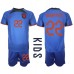 Nederland Denzel Dumfries #22 Babykleding Uitshirt Kinderen WK 2022 Korte Mouwen (+ korte broeken)